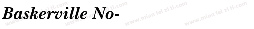 Baskerville No字体转换